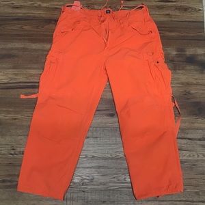 EUC POLO orange cargo pants sz 42x30